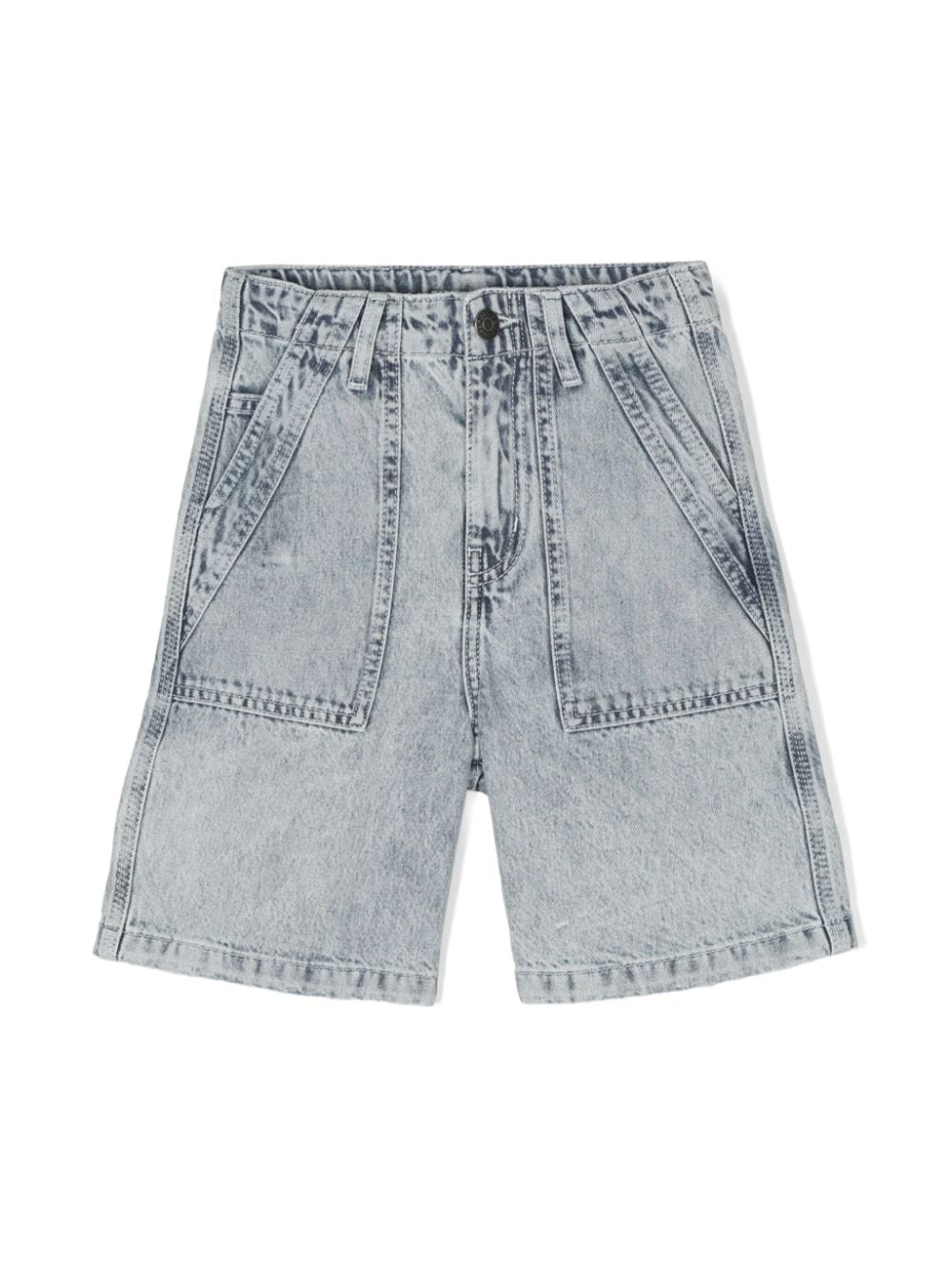 Zadig & Voltaire Kids Jeans-Shorts mit Logo-Patch - Blau von Zadig & Voltaire Kids