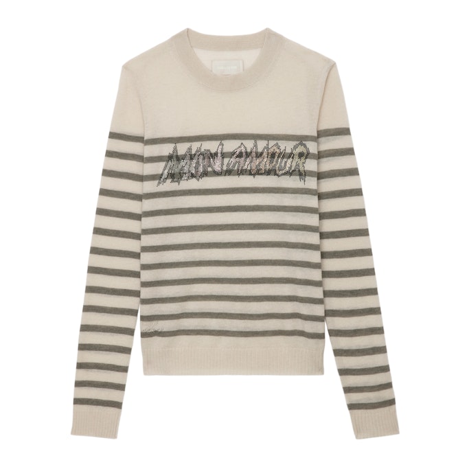 Pullover Source Mon Amour Strass 100% Kaschmir - Zadig & Voltaire von Zadig&Voltaire