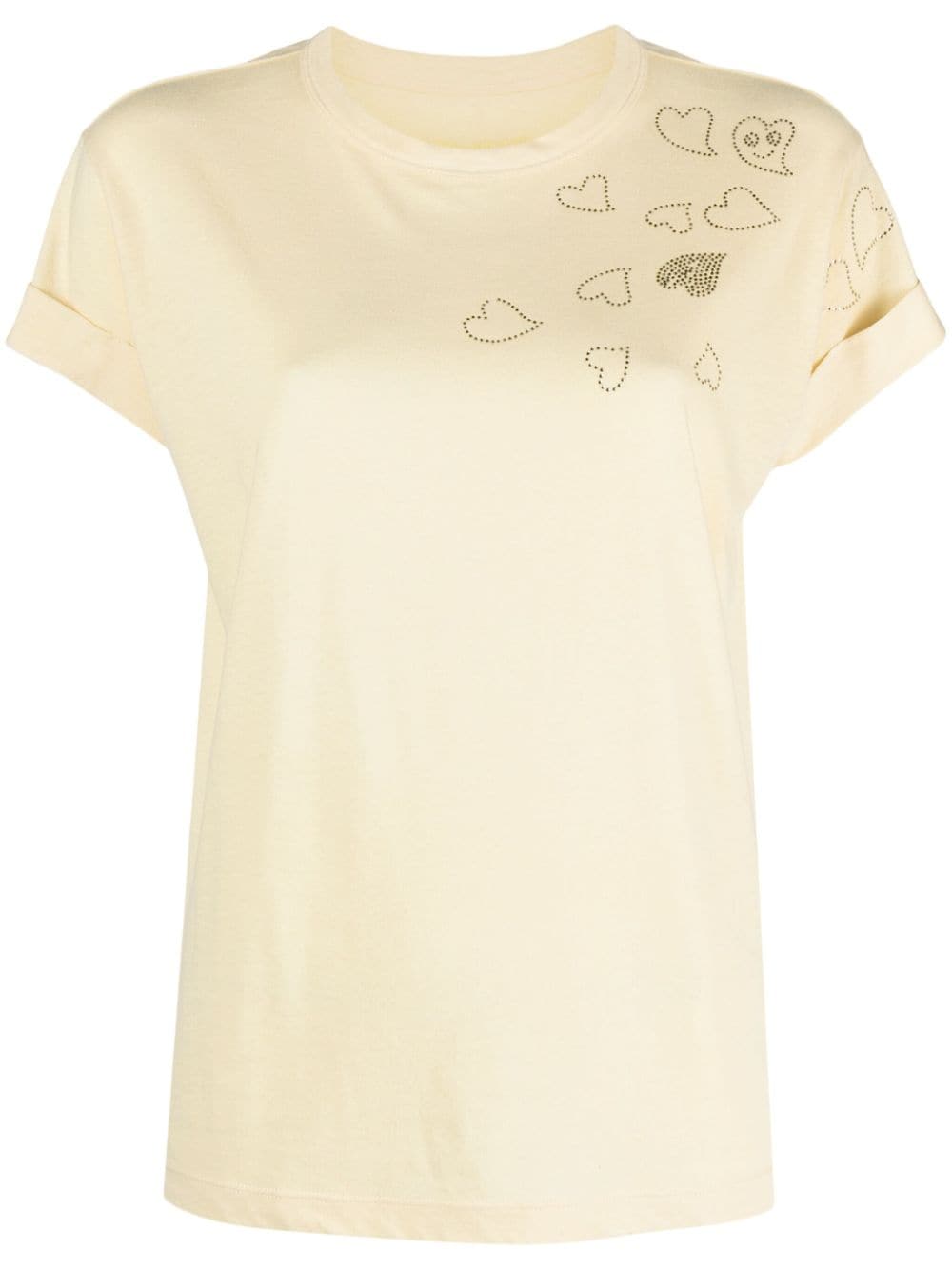 Zadig&Voltaire Anya T-Shirt mit Strass - Gelb von Zadig&Voltaire