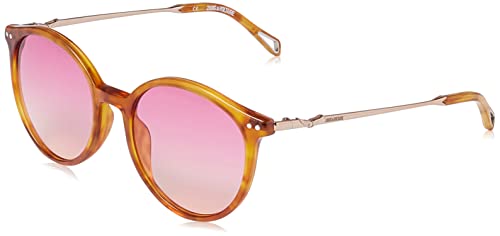 Zadig & Voltaire Damen Szv322 Sonnenbrille, Shiny Honey Havana, 50 von Zadig & Voltaire