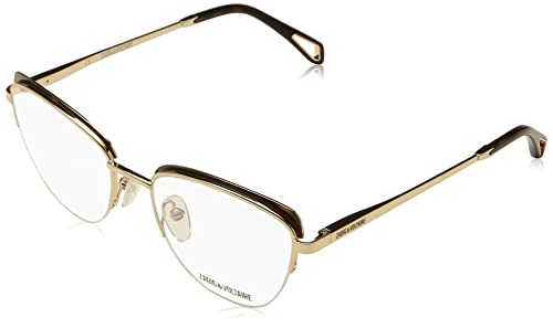 Zadig & Voltaire Damen Vzv314n Sonnenbrille, Shiny Rose Gold W/Havana Parts, 50 von Zadig & Voltaire