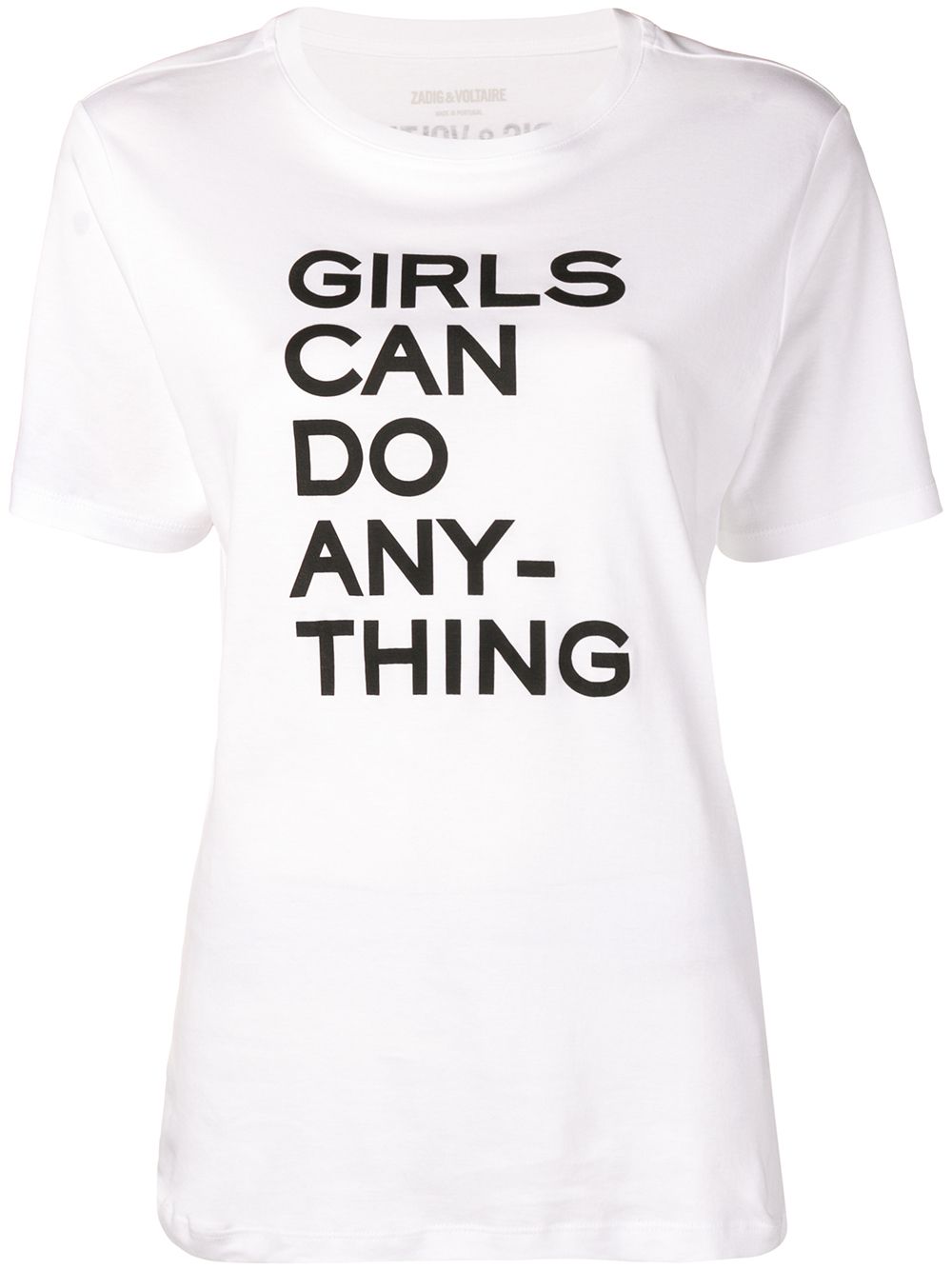 Zadig&Voltaire 'Girls Can Do Anything' T-Shirt - Weiß von Zadig&Voltaire