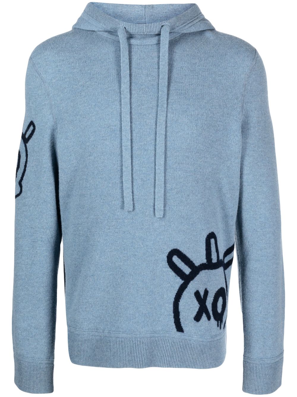 Zadig&Voltaire Hewitt Hoodie aus Merinowolle - Blau von Zadig&Voltaire