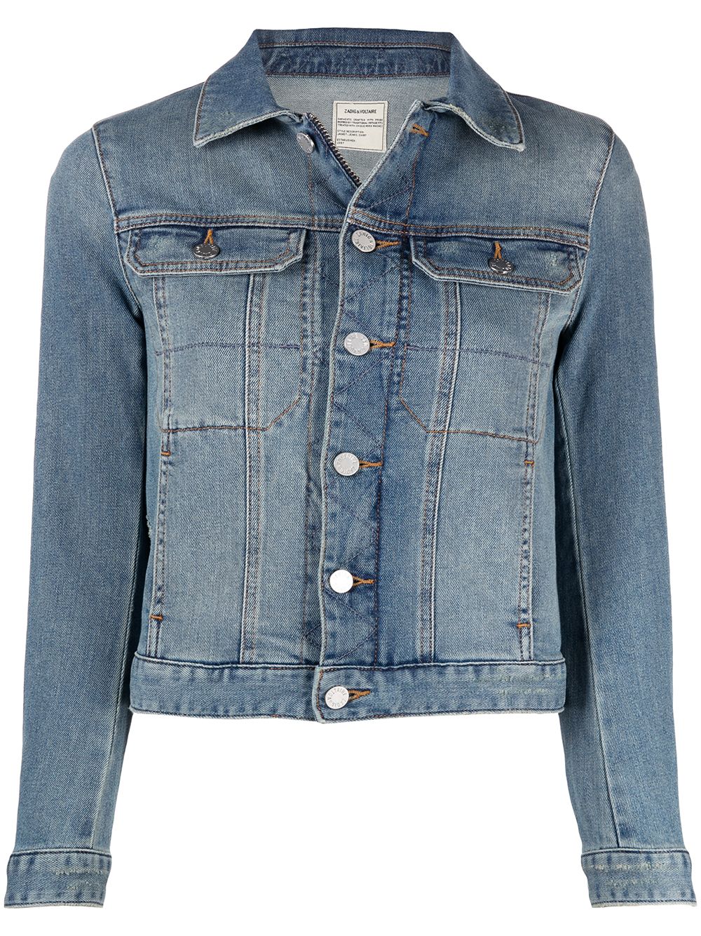 Zadig&Voltaire Jeansjacke mit Knopfleiste - Blau von Zadig&Voltaire