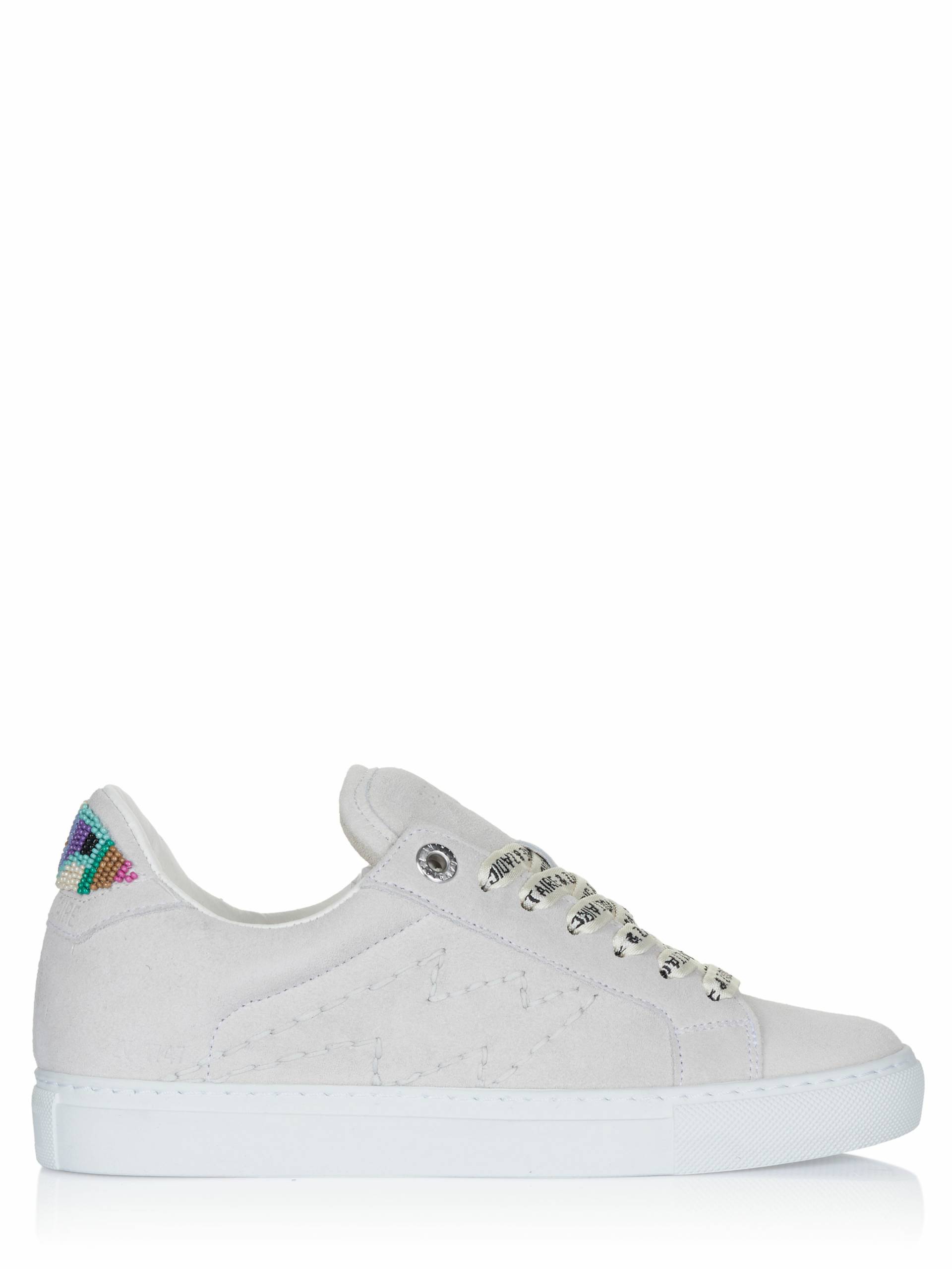 Zadig & Voltaire LA FLASH FOLK BEADS Sneaker weiß 36 von Zadig&Voltaire