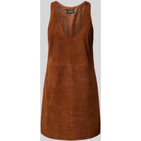 Zadig & Voltaire Minikleid in Leder-Optik Modell 'RASHA' in Cognac, Größe XS von Zadig & Voltaire