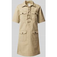 Zadig & Voltaire Minikleid mit Pattentaschen Modell 'RECORD' in Beige, Größe L von Zadig & Voltaire
