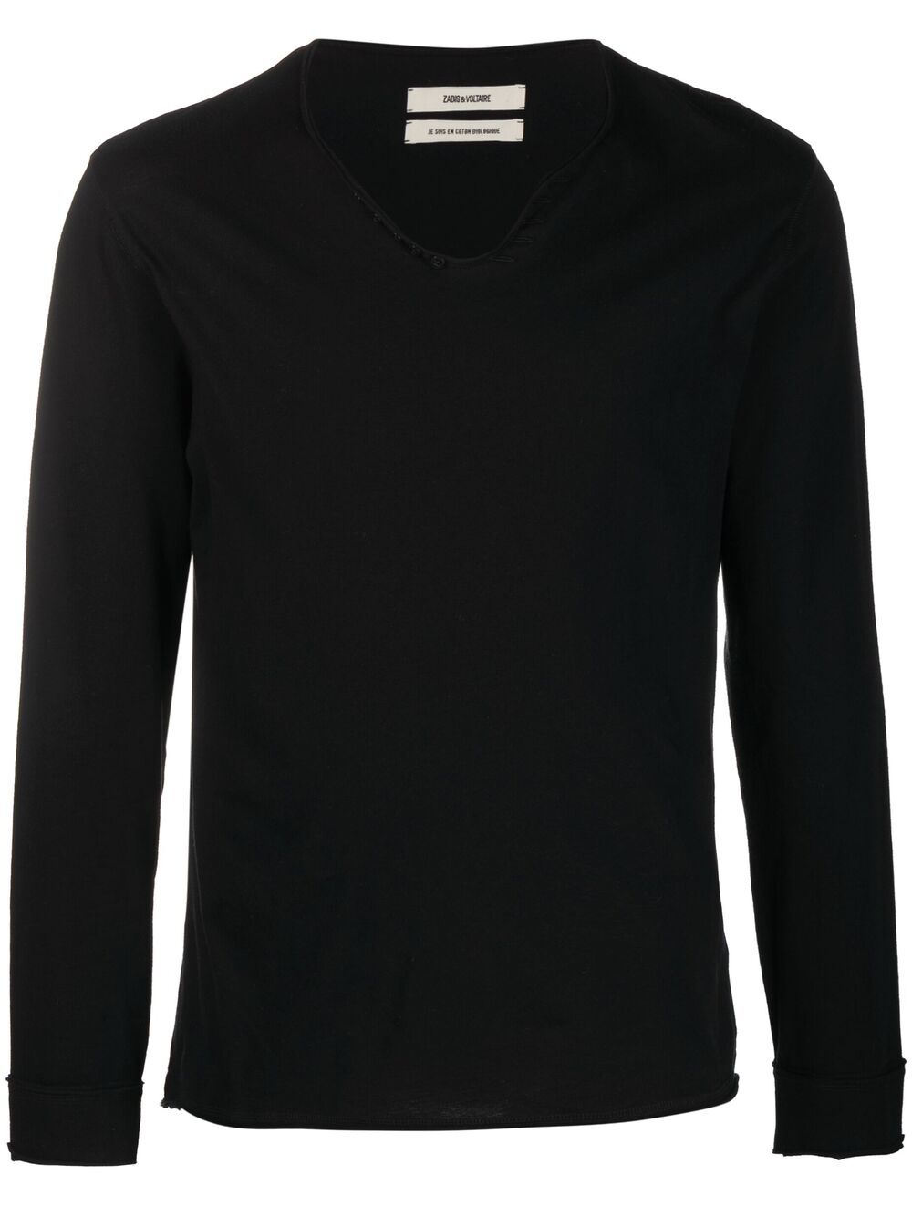 Zadig&Voltaire Monastir Langarmshirt - Schwarz von Zadig&Voltaire