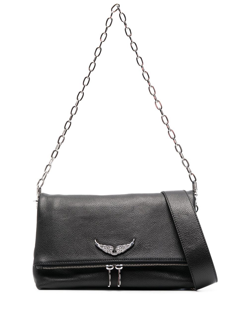 Zadig&Voltaire Rock Swing Your Wings Schultertasche - Schwarz von Zadig&Voltaire