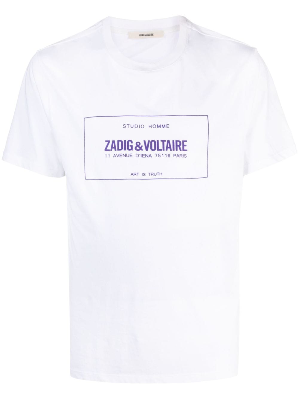 Zadig&Voltaire Ted T-Shirt mit grafischem Print - Weiß von Zadig&Voltaire