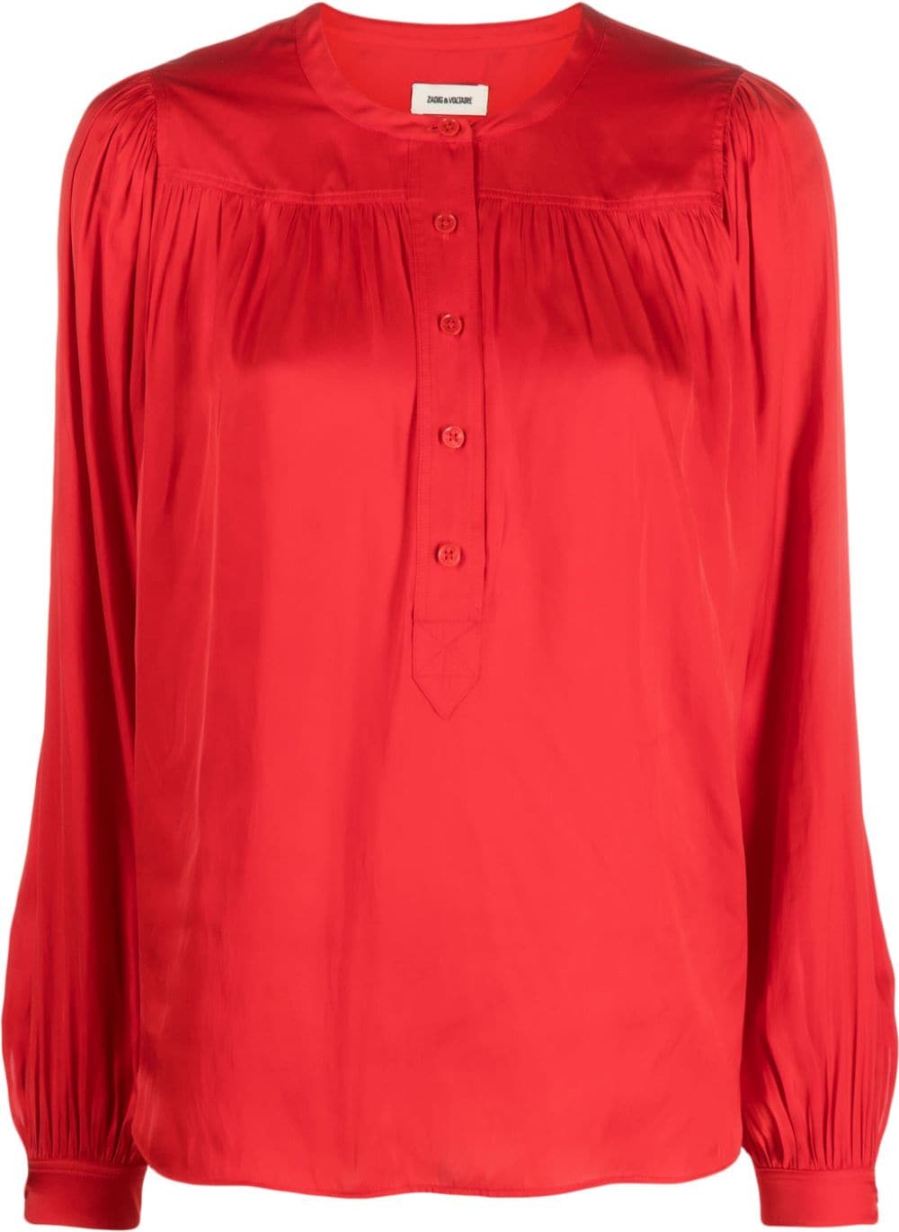 Zadig&Voltaire Bluse aus Satin - Rot von Zadig&Voltaire