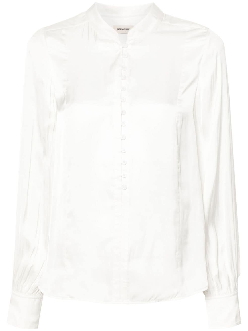 Zadig&Voltaire Twina Bluse aus Satin - Weiß von Zadig&Voltaire