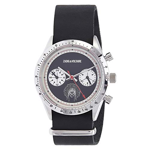 Zadig & Voltaire Unisex Analog Quarz Uhr mit Leder Armband ZVM107 von Zadig & Voltaire