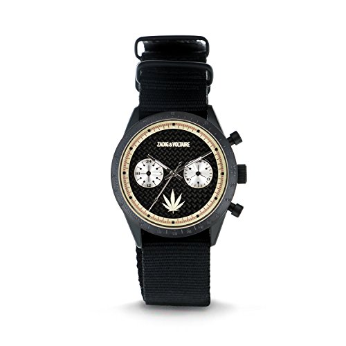 Zadig & Voltaire Unisex Analog Uhr mit Nylon Armband ZVM125 von Zadig & Voltaire