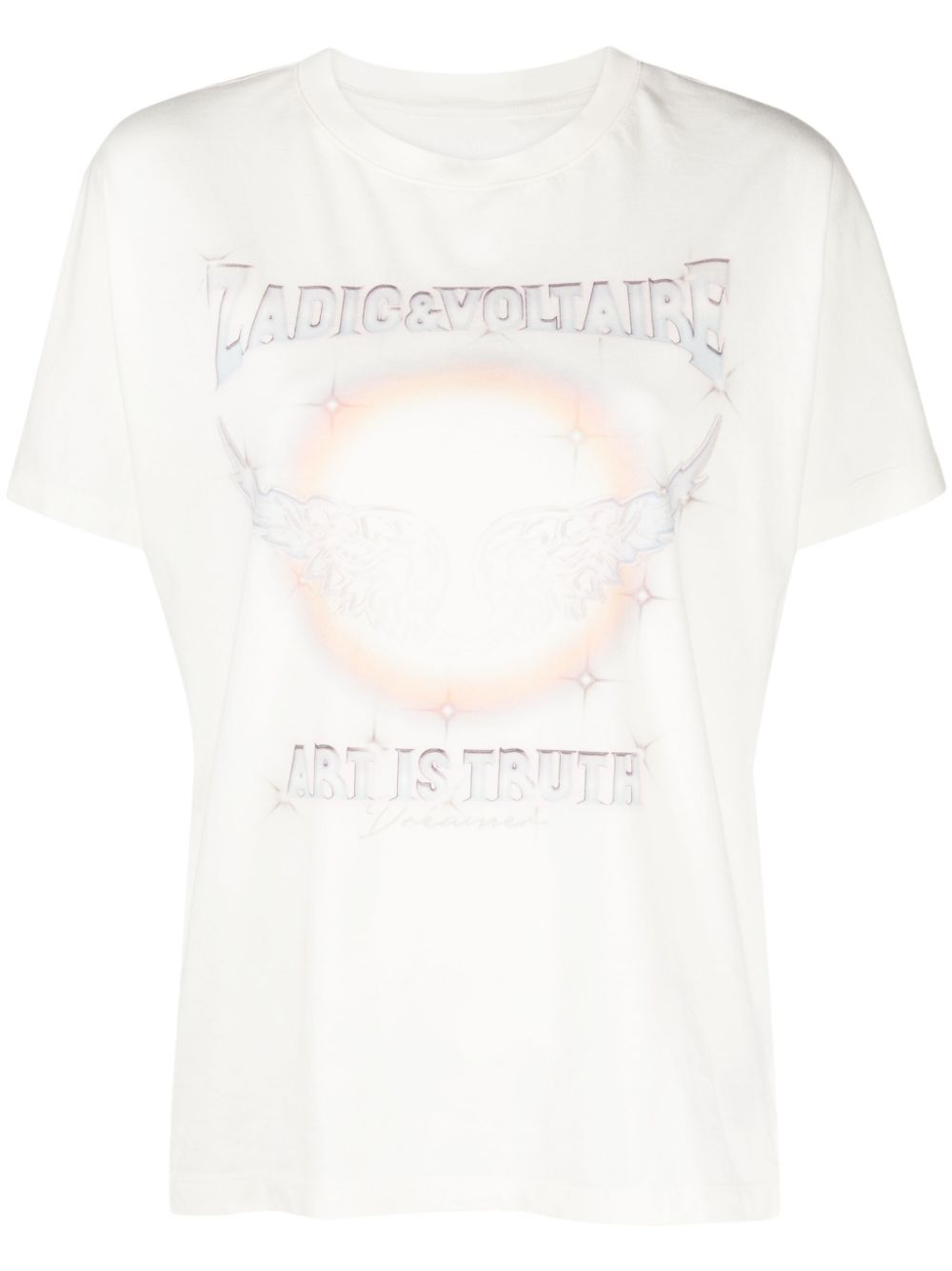 Zadig&Voltaire Tommer T-Shirt mit Logo-Print - Gelb von Zadig&Voltaire