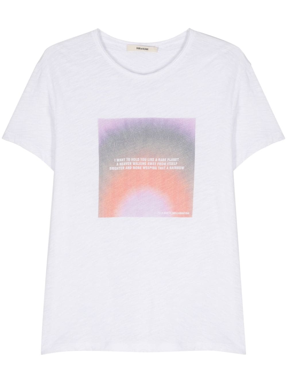 Zadig&Voltaire x Greta Bellamacina Toby T-Shirt mit Foto-Print - Weiß von Zadig&Voltaire