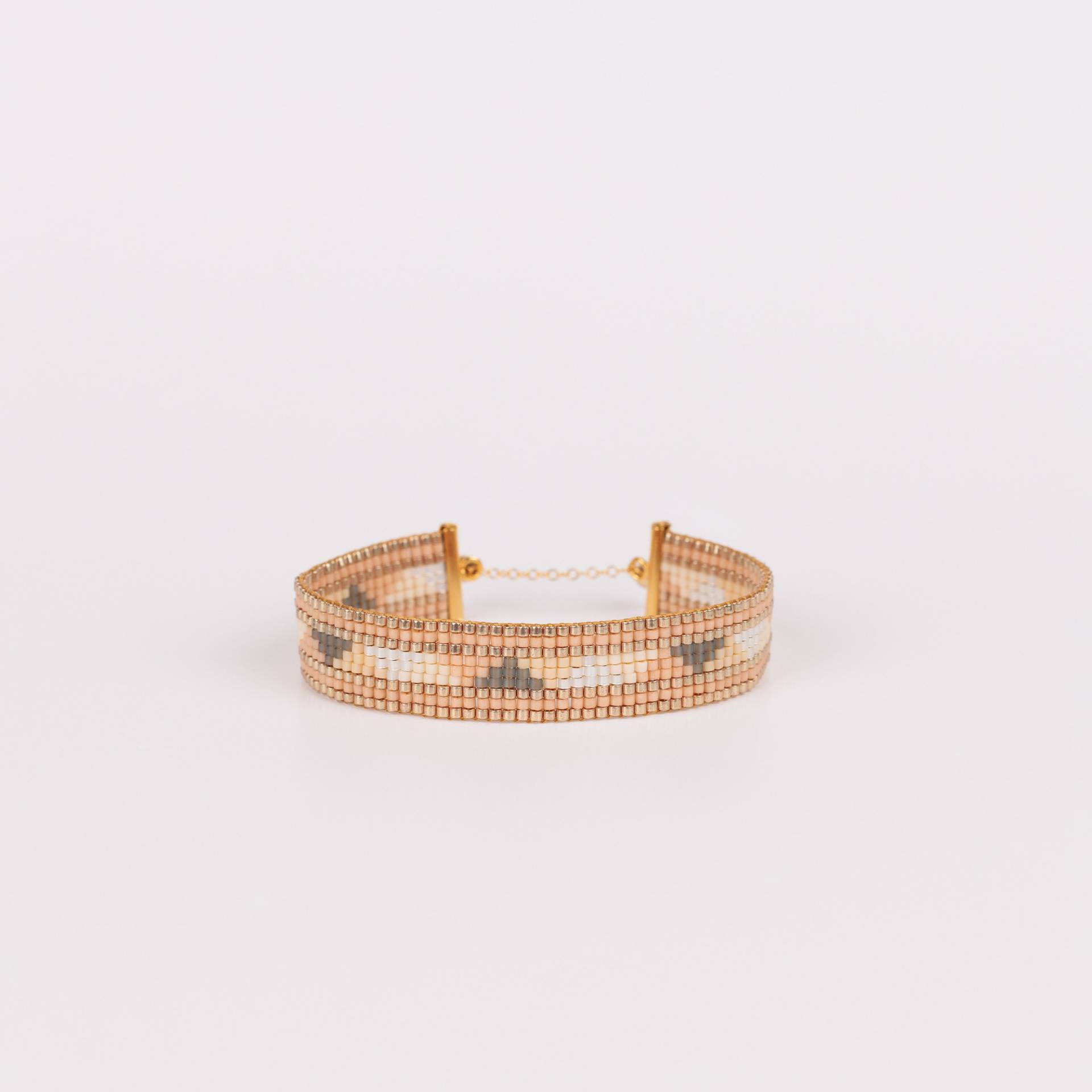 Blush Armband, High-End Bead Loom Art Deco Stil, Miyuki Glasperlen 14K Gold Filled Schmuck, Handgewebt Blush Armband, High-End Bead Loom Art Deco Stil, Miyuki Glasperlen 14K Gold Filled Schmuck, Handgewebt von ZafeerOfficial