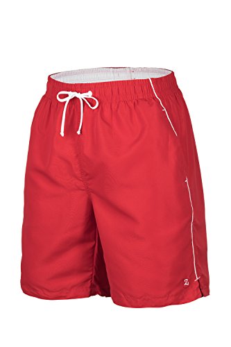 Zagano Adam Lipski Badehose Herren Schwimmhose Herren Badeshorts Herren, 5104 Badehose Herren lang rot red, Gr. M von Zagano Adam Lipski