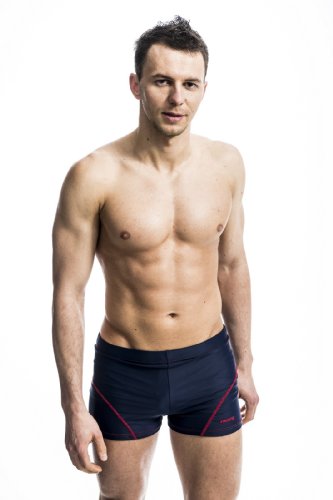 Zagano Adam Lipski Badehose Herren 5115 - Badehosen Männer Schwimmhose - Badeshorts - Bad Strand Boxer Shorts for Men - Kurze Hosen - Trainingshose Beachshorts midnightb Blue blau Gr. L von Zagano Adam Lipski