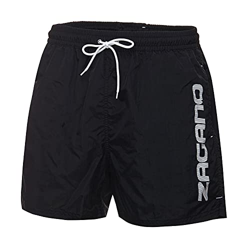 Zagano Adam Lipski Badehose Herren 5115 - Badehosen Männer Schwimmhose - Badeshorts - Bad Strand Boxer Shorts for Men - Kurze Hosen - Trainingshose Beachshorts schwarz Gr. 3XL von Zagano Adam Lipski