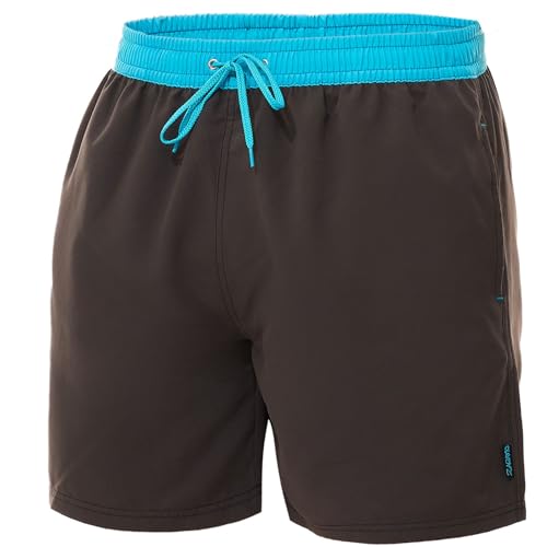 Zagano Adam Lipski Badehose Herren Schwimmhose Herren Badeshorts Badeshort Herren Badehose Herren lang grau, 5014 Gr. XL von Zagano Adam Lipski