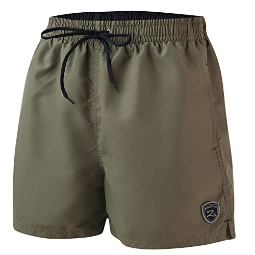 Zagano Adam Lipski Badehose Herren Schwimmhose Herren Badeshorts Badeshort Herren Badehose Herren lang grün Green Olive, 5106 Gr. 3XL von Zagano Adam Lipski