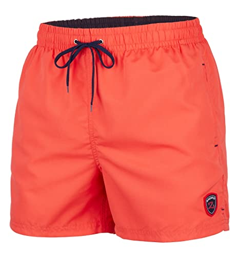 Zagano Adam Lipski Badehose Herren Schwimmhose Herren Badeshorts Herren Badehose Herren lang rot neon Carrot, 5106 Gr. 4XL von Zagano Adam Lipski