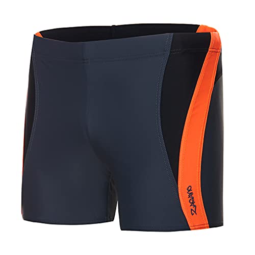 Zagano Adam Lipski Herren Badehose bape Schwimmhose Badehose Herren 2376 08 anthrazit orange Gr. L von Zagano Adam Lipski