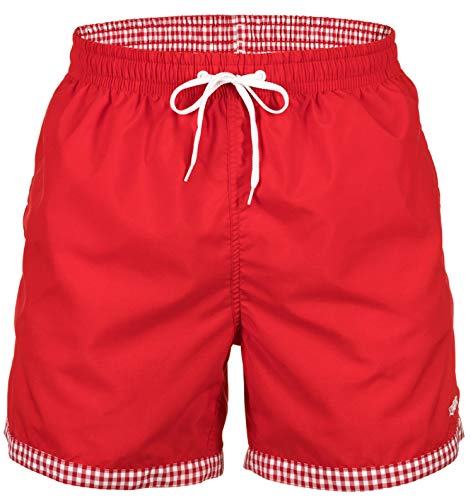 Zagano Adam Lipski Badehose Herren Schwimmhose Herren Badeshorts Herren, 5113 Badehose Herren lang rot red, Gr. 4XL von Zagano Adam Lipski