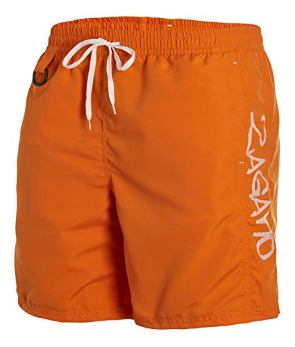 Zagano Adam Lipski Badehose Herren Schwimmhose Herren Badeshorts Badeshort Herren, 5126 Badehose Herren lang orange, Gr. S von Zagano Adam Lipski