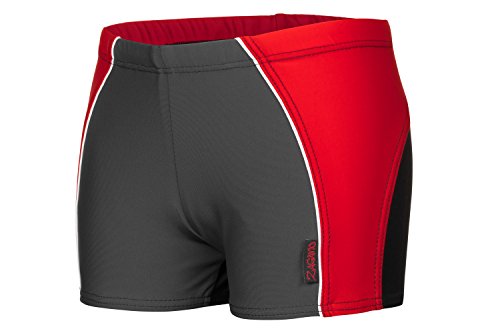 Zagano Adam Lipski Kinder Badehose Badehose Jungen, 2817, 014, schwarz-rot, Gr. 128 von Zagano Adam Lipski