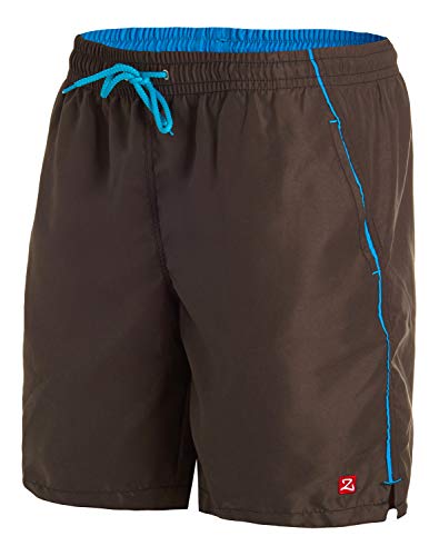 Zagano Adam Lipski Badehose Herren Schwimmhose Herren Badeshorts Herren Badehose Herren lang Grey grau anthrazit, 5104 Gr. S von Zagano Adam Lipski