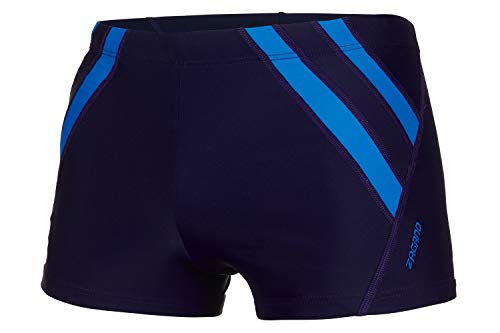 Zagano Badehose Herren Badehose, Enge Schwimmhose für Männer mit Zip Pocket und Kordelzug, Shorts XL Dunkelblau, hergestellt in der EU von Zagano Adam Lipski