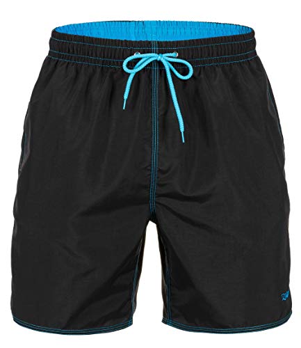 Zagano Badehose Herren Badeshorts, Boardshorts für Männer mit Kordelzug, Badehose, Sporthose, Shorts XL Schwarz, hergestellt in der EU von Zagano Adam Lipski