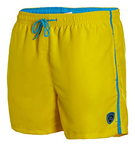 Zagano Adam Lipski Badehose Herren Schwimmhose Herren Badeshorts Badeshort Herren Badehose Herren lang gelb Yellow, 5105 Gr. 3XL von Zagano Adam Lipski