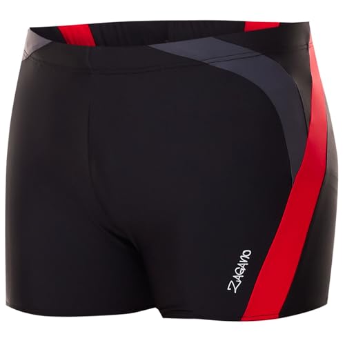 Zagano Badehose Herren Kurz Enganliegend, Männer Schwimmhose Ideal für Strand oder Pool, Schwarz XXL von Zagano Adam Lipski
