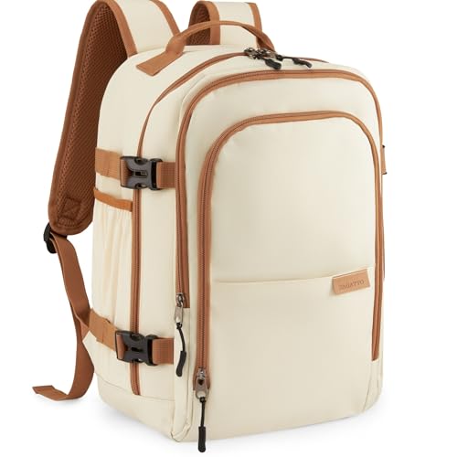 Zagatto Reiserucksack für Damen 40x20x25 Beige 20L für WIZZAIR und Ryanair leichtes Handgepäck Rücken Rucksack Solide Universal Wasserdicht Gepäck Städtrucksack, ZG932 von Zagatto