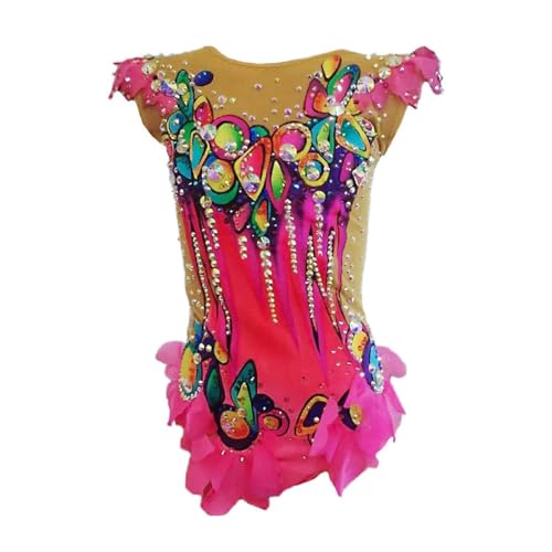 Zagitova Ärmellose Turnanzüge for Rhythmische Sportgymnastik for Mädchen Und Frauen, Professionelle Wettkampf Performance, Atmungsaktive Tank Trikots(S) von Zagitova