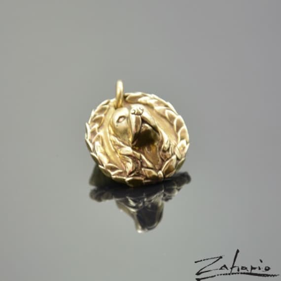 Anhänger Hund Aus Bronze von Zahario