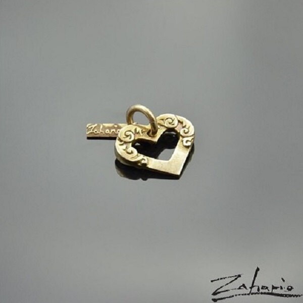 Anhänger Verziertes Herz Aus Bronze von Zahario