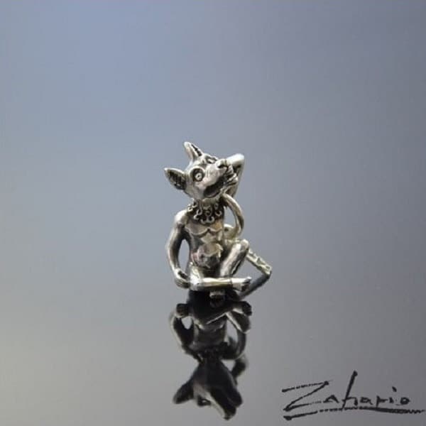 Anhänger Wasserspeier Silberfarben von Zahario
