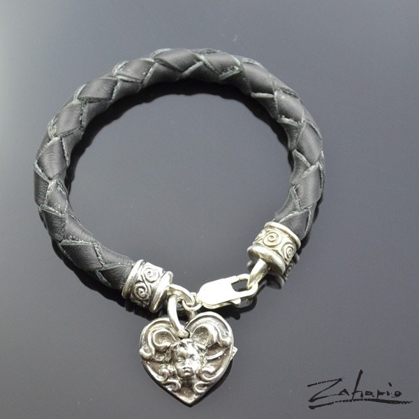 Armband Engel Mit Herz Silberfarben von Zahario