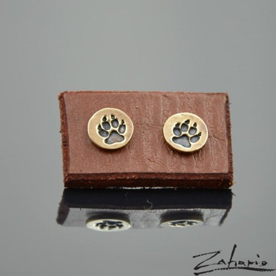 Ohrringe Hund Pfote Bronze Zahario von Zahario