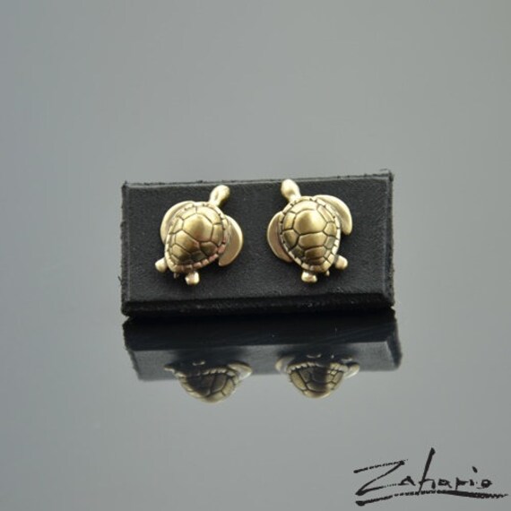 Ohrringe Schildkröten Bronze von Zahario