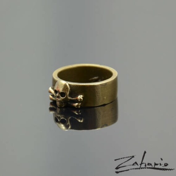 Ring Kleiner Totenkopf Aus Bronze von Zahario