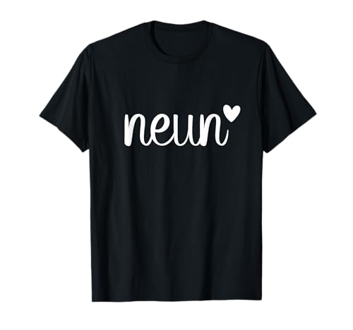 Zahl Neun Text Kinder Geburtstag 9 Jahre Kind Schrift Alter T-Shirt von Zahl Schrift Schriftzug Text Geburtstag für Kind