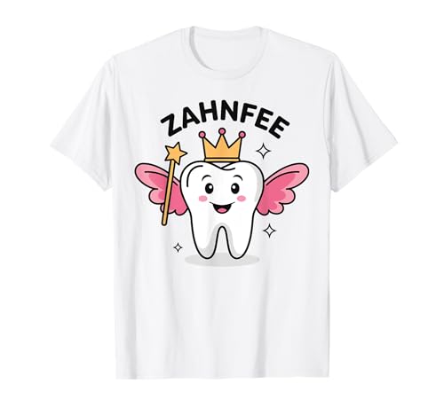 Zahnfee Shirt Damen - Weiß - Cartoon - Liebe - Alltag - Klein (Standard) - Crew Neck - T-Shirt Zahnfee Shirt Damen - Weiß - Cartoon - Liebe - Alltag - Klein (Standard) - Crew Neck - T-Shirt von Zahnfee Shirt, Zahnfee Tshirt