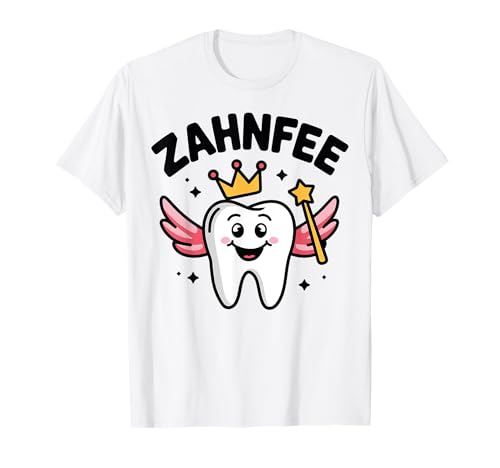 Zahnfee Shirt Damen, Weiß, Kurzarm, Small, EU 41, Cartoon, Kreuzrücken, Casual, Kostümparty Zahnfee Shirt Damen, Weiß, Kurzarm, Small, EU 41, Cartoon, Kreuzrücken, Casual, Kostümparty von Zahnfee Shirt, Zahnfee Tshirt