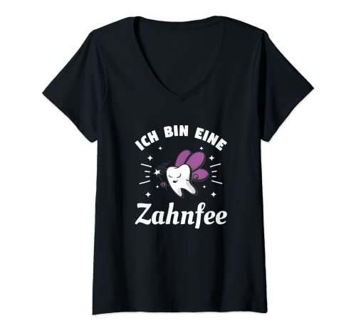 Damen Ich Bin Eine Zahnfee Zahnarzt T-Shirt mit V-Ausschnitt Damen Ich Bin Eine Zahnfee Zahnarzt T-Shirt mit V-Ausschnitt von Zahnmedizinisches Geschenk für einen Zahnarzt
