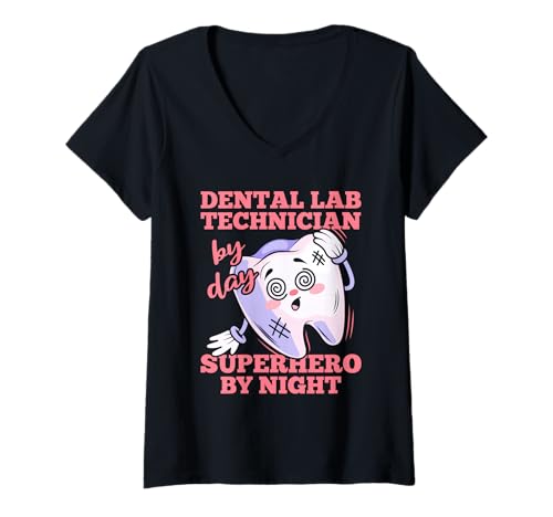 Damen Dentallabor - Zahntechnik Zahnersatz Zahntechniker T-Shirt mit V-Ausschnitt Damen Dentallabor - Zahntechnik Zahnersatz Zahntechniker T-Shirt mit V-Ausschnitt von Zahntechniker Geschenke & Ideen